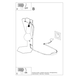 Lampa biurkowa ARBY biała