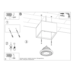 Plafon QUATRO 1 beton