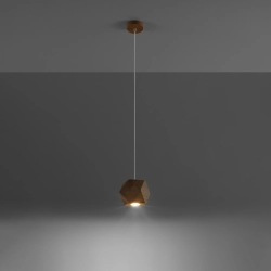 Lampa wisząca WOODY naturalne drewno