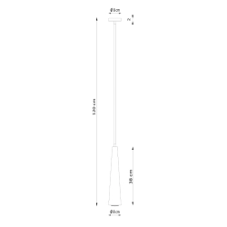 Lampa wisząca SULA 1 naturalne drewno