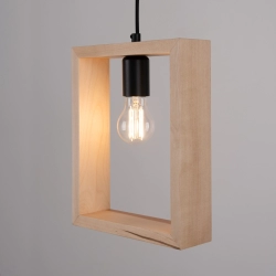 Lampa wisząca ARIES naturalne drewno