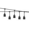 Girlanda LED 24V 15m 15x E27 IP44 czarna do ogrodu i altany