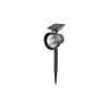Lampa LED solarna 0,4W 6500K IP44 czarna 110x130x420 mm z czujnikiem do ogrodu i na taras