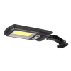 Lampa LED solarna 10W 6500K IP44 czujnik PIR czarna 12,5x2,5x36,5cm do elewacji i ogrodu