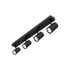 Kinkiet LED ruchomy 4xGU10 30W czarny IP20 do wnętrz