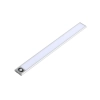 Lampa podszafkowa LED 2W 4500K IP20 srebrna z czujnikiem ruchu USB 30cm