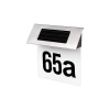 Lampa LED solarna 0.24W 6500K IP44 stalowa z czujnikiem zmierzchu do domu i ogrodu