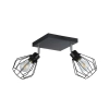 Kinkiet LED E27 2x35W czarny ruchomy do wnętrz