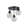 Kinkiet LED 3x35W E27 czarny IP20 do wnętrz