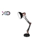 Lampa biurkowa kreślarska E27 czarny złoto 60W IP20 do pracy i biura