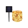 Girlanda LED solarna 10W 3000K IP44 transparent 5190cm z czujnikiem zmierzchu do ogrodu i altany