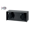 Gniazdo elewacyjne 2x230V IP44 czarne do elewacji i fasady