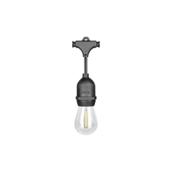 Girlanda LED 24V 10m 10x E27 IP44 czarna do ogrodu i altany