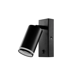 Kinkiet LED GU10 35W czarny mat 60x140x165mm IP20 do czytania