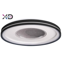 Plafon LED 68W 3000-6500K czarny 48cm z pilotem do wnętrz