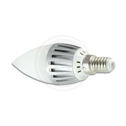 Żarówka LED E14 5W ciepła barwa 230V silver