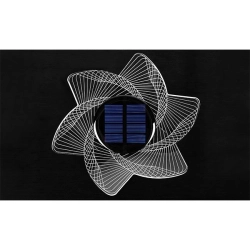 Lampa solarna LED 0.72W 3000K IP44 czarna do ogrodu i altany