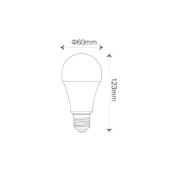 Żarówka LED E27 11W 4000K IP20 z czujnikiem mikrofalowym do wejścia i na schody