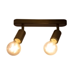 Kinkiet LED E27 2x35W czarny ruchomy do wnętrz