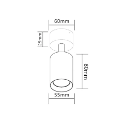 Kinkiet LED GU10 35W czarny ruchomy IP20 do wnętrz — zdjęcie 4