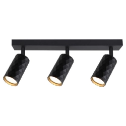 Kinkiet LED 3xGU10 35W czarny ruchomy do wnętrz