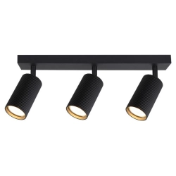 Kinkiet LED GU10 3x35W czarny ruchomy do wnętrz