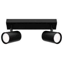Kinkiet LED GU10 ruchomy 2x30W czarny IP20 do wnętrz — zdjęcie 2