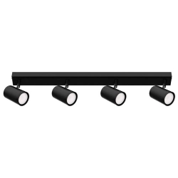 Kinkiet LED ruchomy 4xGU10 30W czarny IP20 do wnętrz