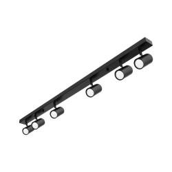 Kinkiet LED GU10 6x30W czarny ruchomy IP20 do wnętrz