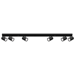 Kinkiet LED GU10 6x30W czarny ruchomy IP20 do wnętrz — zdjęcie 3