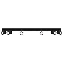 Kinkiet LED GU10 6x30W czarny ruchomy IP20 do wnętrz — zdjęcie 4