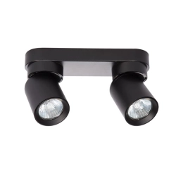 Kinkiet LED GU10 2x35W czarny mat IP20 do wnętrz
