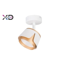 kinkiet led gx53 35w ip20 biały złoty do wnętrz