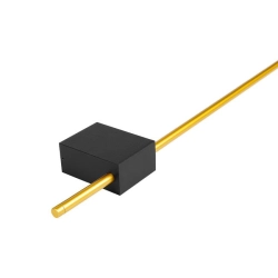 Kinkiet LED 9W 4000K IP20 czarny złoty 90cm do wnętrz — zdjęcie 2