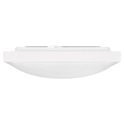 Plafon LED 2xE27 60W biały IP44 z czujnikiem mikrofalowym do wejścia i na schody
