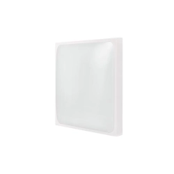 Plafon LED 2xE27 60W biały IP44 z czujnikiem mikrofalowym do wejścia i na schody