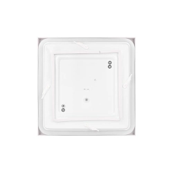 Plafon LED 2xE27 60W biały IP44 z czujnikiem mikrofalowym do wejścia i na schody