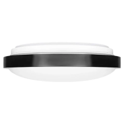 Plafon LED 2xE27 60W czarny IP44 z czujnikiem mikrofalowym do wejścia i na schody — zdjęcie 2