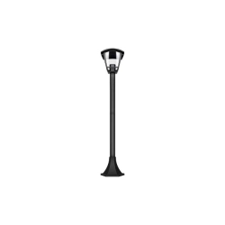 Lampa ogrodowa LED E27 60W IP44 czarna 93cm do ogrodu i altany