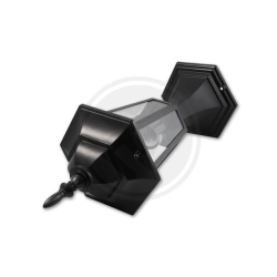 Lampa ogrodowa LED E27 60W IP44 czarna 40cm do ogrodu i altany