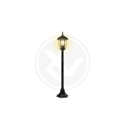 Lampa ogrodowa LED E27 60W IP44 czarna 100cm do ogrodu i altany