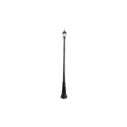Lampa ogrodowa LED E27 60W IP44 czarna 229cm stojąca do ogrodu i altany