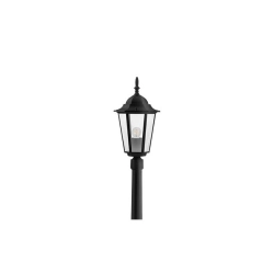 Lampa ogrodowa LED E27 60W IP44 czarna 229cm stojąca do ogrodu i altany