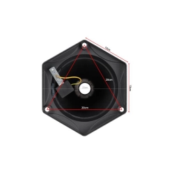 Lampa ogrodowa LED E27 2x60W IP44 czarna 237,5cm do ogrodu i altany — zdjęcie 3