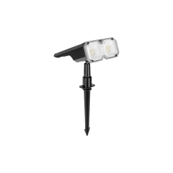 Lampa LED solarna wbijana 1,8W 2700K/6500K IP44 czarna do ogrodu i altany