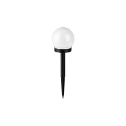 Lampa LED solarna 0,06W 5500-6000K IP44 czarna-biała Ø100x345mm do ogrodu i altany