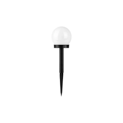 Lampa LED solarna 0,06W 5500-6000K IP44 czarna-biała Ø100x345mm do ogrodu i altany — zdjęcie 6