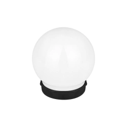 Lampa LED solarna 0,06W 5500-6000K IP44 czarna-biała Ø100x345mm do ogrodu i altany — zdjęcie 8