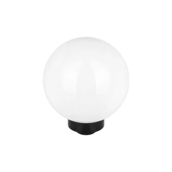 Lampa LED solarna kula 0,24W 6500K IP54 czarna biała 25cm do ogrodu i altany
