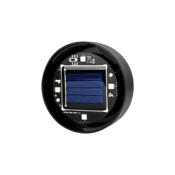 Lampa LED solarna kula 0,24W 6500K IP54 czarna biała 25cm do ogrodu i altany